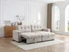 Vente-unique - BRISAMA Sofa Stoff Beige - B 156 cm x H 92 cm x L 248 cm Bild 2
