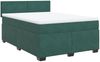 vidaXL Boxspringbett mit Matratze Dunkelgrün 140x190 cm Samt 3288603 Bild 3