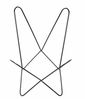 Schmetterling‑Stuhl Santiago 325 – Leder Schwarz 71×78×89 cm Bild 4