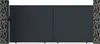 Vente-unique - NAZARIO Eingangstor PlastikMetallMetall Grau - B 4,6 cm x H 178 cm x L 348 cm Bild 3