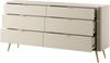 Selsey 'Oval' Kommode mit 6 Schubladen, beige, ca. 84 x 172 x 38 cm Bild 4