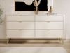 Selsey 'Oval' Kommode mit 6 Schubladen, beige, ca. 84 x 172 x 38 cm Bild 2