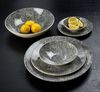 Lambert Kaori Teller weiß / schwarz, D 27,5 cm, Stoneware, Krakelee-Optik 20498 Bild 5
