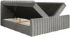 Selsey 'Saliano' Boxspringbett mit Bettkasten, Topper und Samtbezug, Grau, 160x200 cm Bild 4