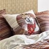 Irisette Zobel Flausch Cotton Bettwäsche 135x200 Lama Strickoptik rot orange 8556-60 Bild 2