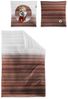 Irisette Zobel Flausch Cotton Bettwäsche 135x200 Lama Strickoptik rot orange 8556-60 Bild 5