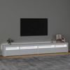 TV-Schrank mit LED-Leuchten Weiß [3152746] Bild 3