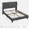 Yaheetech Polsterbett, Doppelbett Familienbett Bettgestell mit Lattenrost, 140 x 200 cm Bild 4