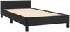 vidaXL Bettgestell mit Kopfteil Schwarz 80x200 cm Kunstleder 3125537 Bild 5
