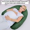 Amilian Stillkissen XXL 170 cm Schwangerschaftskissen Seitenschläferkissen U-Form, Set, inkl. Stillkissenbezug, Hohlfaser, waschbarer Bezug, für Stillzeit Bild 4