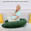 Amilian Stillkissen XXL 170 cm Schwangerschaftskissen Seitenschläferkissen U-Form, Set, inkl. Stillkissenbezug, Hohlfaser, waschbarer Bezug, für Stillzeit Bild 2