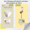 ZMH 2er Set Wandleuchte Metallkäfig Innen, Dimmbar Modern 360° Verstellbar Metall Deckenleuchte Design Feige Weiß Bild 2
