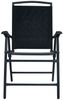 vidaXL Klappbare Gartenstühle 2 Stk. Textilene Schwarz 47923 Bild 3