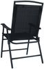 vidaXL Klappbare Gartenstühle 2 Stk. Textilene Schwarz 47923 Bild 5