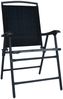 vidaXL Klappbare Gartenstühle 2 Stk. Textilene Schwarz 47923 Bild 2