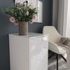 Kommode Sherry Weiß/Weiß Hochglanz 40.2 x 76 cm mit Behälterdeckel Vicco Bild 4