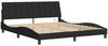 Doppelbett, Bettgestell Modernen mit LED ohne Matratze Schwarz 180x200 cm Samt d1442e Bild 3