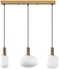 Vente-unique - OSKA Hängelampe Kronleuchter und Deckenlampe Metall Gold - B 30 cm x H 130 cm x L 87 cm Bild 2