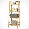 Casaria Standregal mit 4 Ebenen, Bambus natur, 48 x 32 x 123 cm Bild 4