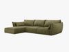 Micadoni Ecksofa Kaelle 4-Sitzer Links Chenille Over The Horizon Grün Bild 2