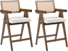 Set mit 2 Barstühlen AVA Holz Braun Hellbeige Bild 4