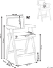 Set mit 2 Barstühlen AVA Holz Braun Hellbeige Bild 2