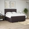 vidaXL Boxspringbett mit Matratze Dunkelbraun 200x200 cm Stoff 3294459 Bild 5