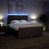 vidaXL Boxspringbett mit Matratze Dunkelbraun 200x200 cm Stoff 3294459 Bild 4