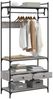vidaXL Kleiderständer mit Schubladen Grau Sonoma 89x39x184,5 cm 838956 Bild 4