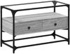 vidaXL TV-Schrank mit Glasplatte Grau Sonoma 80x35x51 cm Holzwerkstoff 846062 Bild 2