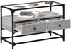 vidaXL TV-Schrank mit Glasplatte Grau Sonoma 80x35x51 cm Holzwerkstoff 846062 Bild 3