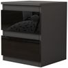 HTI-Living Nachtschrank Nachtschrank Kenji Hochglanz Schwarz (Stück, 1-St, 1 Nachtschrank) Nachtkommode 2 Schubladen Bild 2