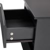 HTI-Living Nachtschrank Nachtschrank Kenji Hochglanz Schwarz (Stück, 1-St, 1 Nachtschrank) Nachtkommode 2 Schubladen Bild 4