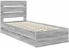vidaXL Bettrahmen Graues Sonoma 90 x 200 cm Ingenieurs Holz 3411862 Bild 4
