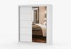 imoebel24 Schwebetürenschrank BONO 05 160 cm - Weiss Matt Bild 2