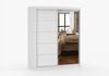 imoebel24 Schwebetürenschrank BONO 05 160 cm - Weiss Matt Bild 4
