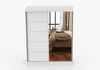 imoebel24 Schwebetürenschrank BONO 05 160 cm - Weiss Matt Bild 3