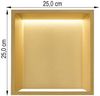 LED Wandleuchte, Down Strahler, gold, L 25 cm Bild 5