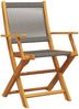vidaXL Gartenstühle 4 Stk. Klappbar Grau Massivholz Akazie 3214568 Bild 3