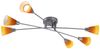 LED Deckenleuchte mit sechs gelb-orangen Lampenschirmen Bild 2