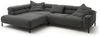 KAWOLA Sofa DELIA Ecksofa XL Cord grau Recamiere links 74 x 219 x 312 cm Bild 3