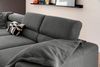 KAWOLA Sofa DELIA Ecksofa XL Cord grau Recamiere links 74 x 219 x 312 cm Bild 2