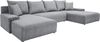 WERK2 Wohnlandschaft Amalfi, B/T: 348/188 cm, in Cord mit Schlaffunktion & Bettkasten, modernes XXL Design, U-Form Bild 4