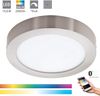 Eglo 33318 LED Aufbauleuchte Crosslink FUEVA-C nickel-matt H:4cm Ø:22. 5cm dimmbar 2700-6500K mit Connect Funktion Bild 3