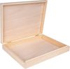 Creative Deco Holzkiste A4 mit Deckel Unlackierte Aufbewahrungsbox, Holzbox Ideale Schatulle zur Lagerung der Wertsachen, Dokumente Bild 1