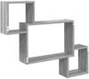 vidaXL Wandregal Wandhalterung Grau Sonoma 91,5 x 15 x 76 cm 8012121 Bild 5
