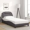 vidaXL Bettgestell "Viana" mit LED ohne Matratze Grau 100x200 cm 3214004 Bild 4