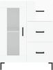 vidaXL Sideboard Hochglanz-Weiß 69,5x34x90 cm Holzwerkstoff 828046 Bild 5