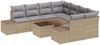 vidaXL Sofa Set mit Kissen 9 pcs Beige Poly Rattan 3347000 Bild 2