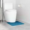 vidaXL Rutschfeste Badematte mit Toilettenausschnitt Blau 50 x 50 cm 4019823 Bild 3